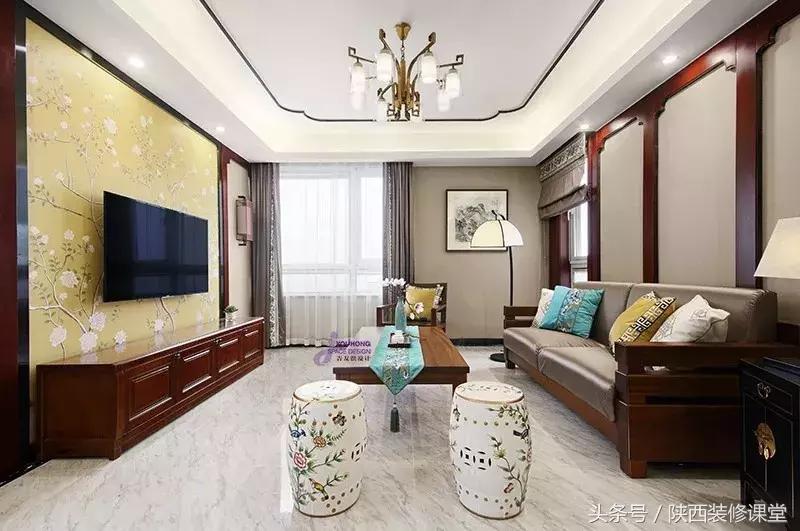 明亮黄客厅装修效果图,30平方客厅装修效果