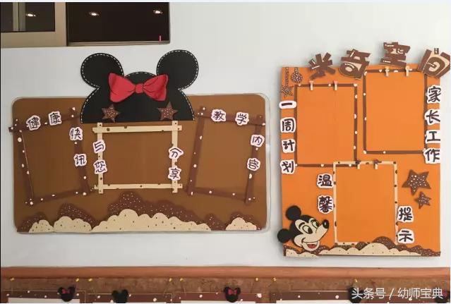 幼儿园家园联系栏布置米奇,幼儿园大班家园栏创意布置北欧风