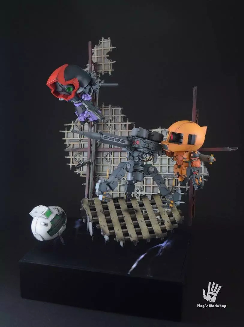 爆改高达动漫模型,雷霆宙域全装甲高达模型