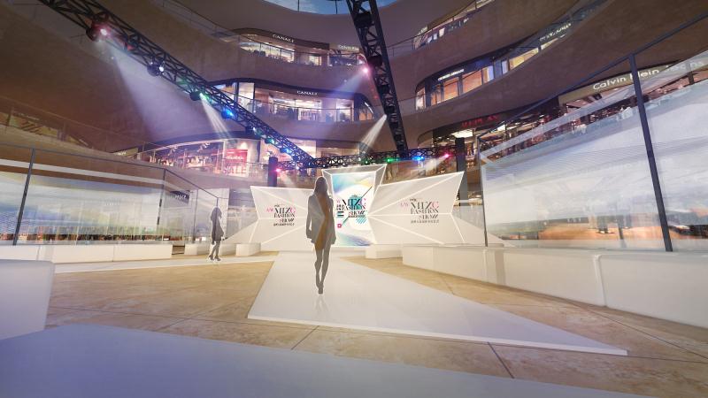 巴黎时装周t台模特展示,巴黎时装周彩色t台秀