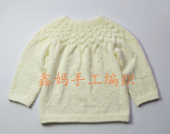 鑫妈花朵朵套头毛衣视频,鑫妈编织树叶花套头毛衣全过程