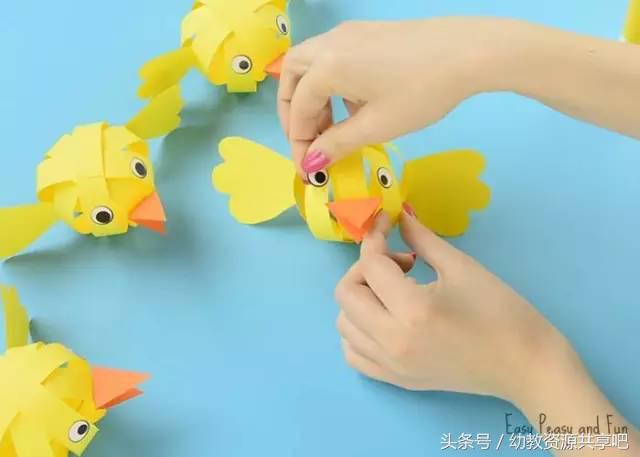 用彩色纸条制作手工卡纸,超简单卡纸手工特别好看