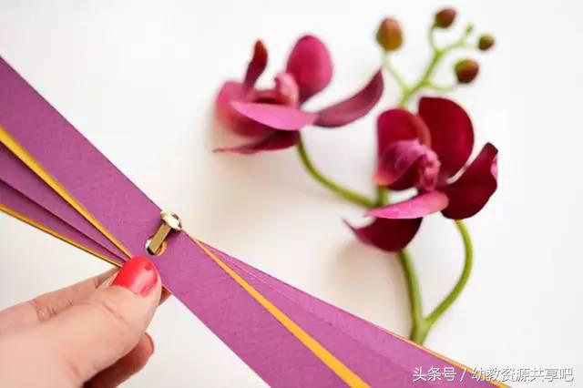 用彩色纸条制作手工卡纸,超简单卡纸手工特别好看