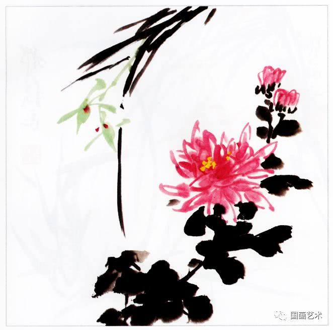 国画兰花的花头的画法,国画兰花画法小视频