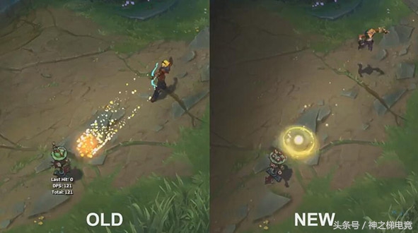 天天趣闻：EZ新老模型大对比W技能重做特效更新