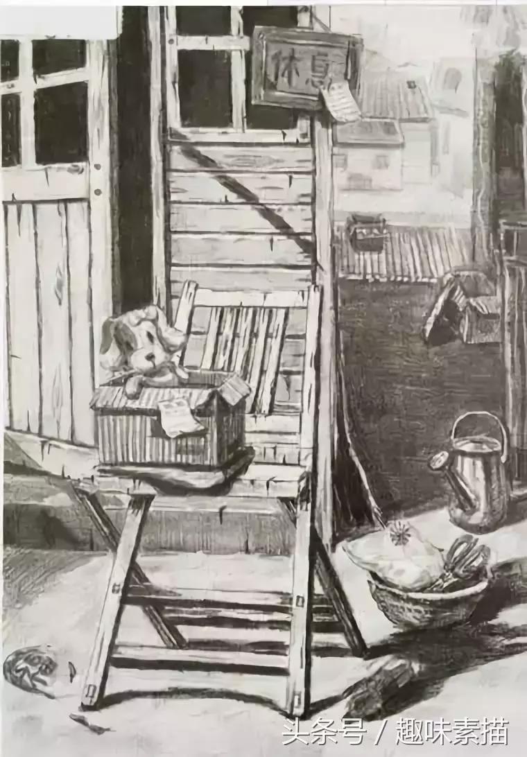 清华美院素描高分卷赏评,清华美院临摹千里江山图