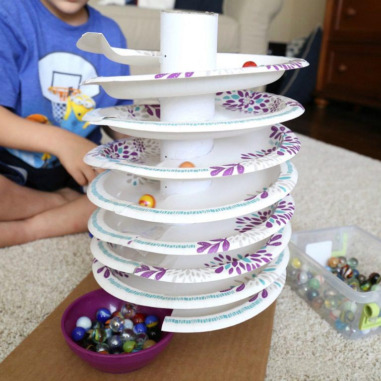 自制弹珠过山车轨道教程纸质,diy弹珠过山车