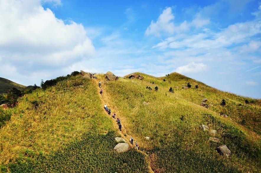 广东绝美高山大草甸,南方高山草原风景