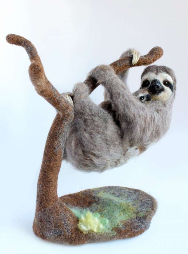 第一眼竟然以为它会动！26个好像有灵魂附体的拟真羊毛毡