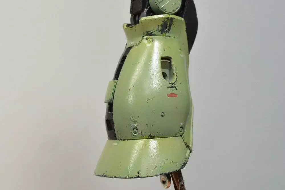 扎古模型拼装过程,高达模型旧化教程