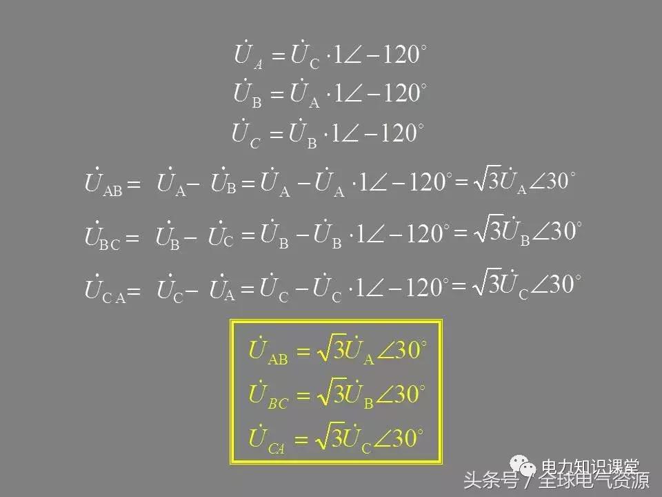 线电压和相电压的换算关系,三角形接法相电压与线电压关系