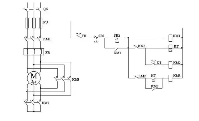 电机正反转控制线路图梯形图,步进电机接线方法和控制线路图