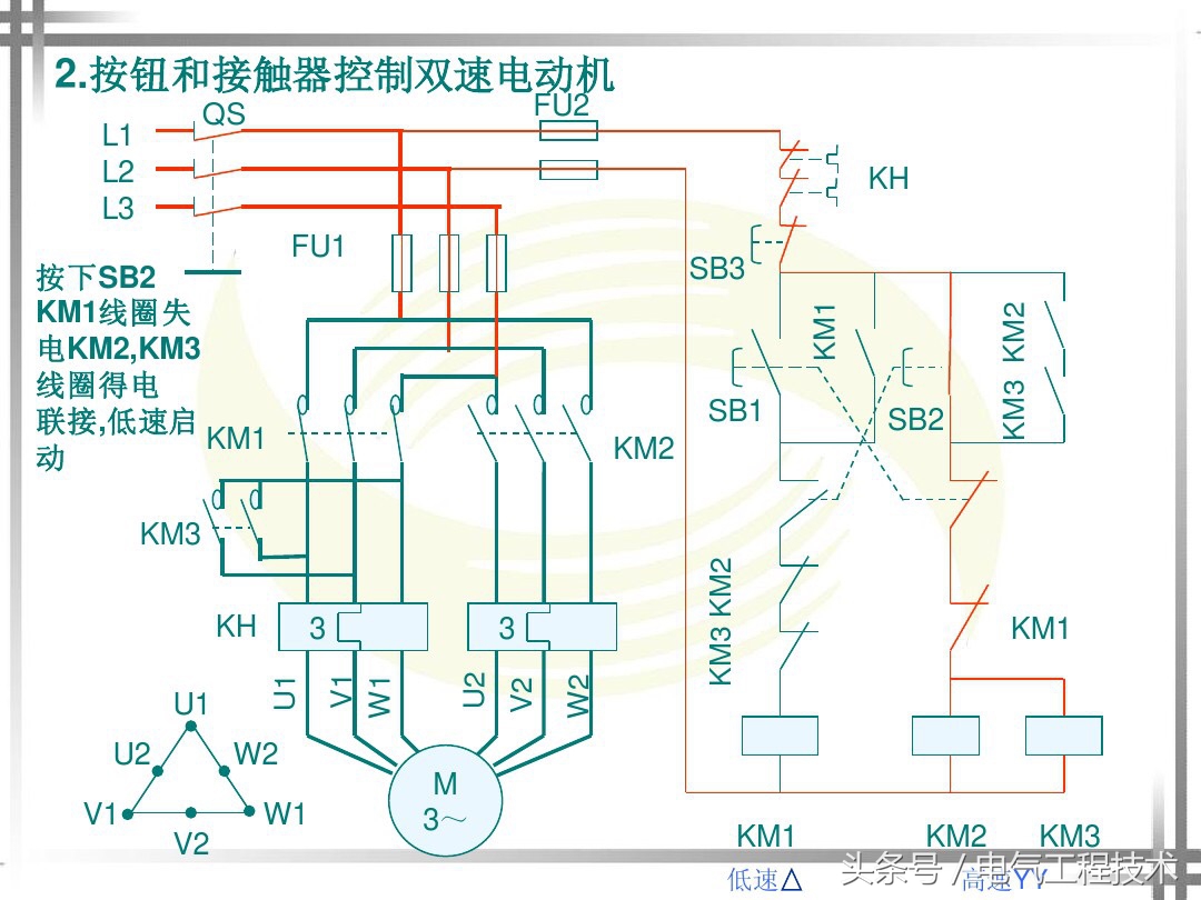 双速高低速控制电路,双速控制电路原理视频