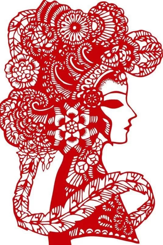 民间剪纸艺术冰墩墩,中国民间剪纸艺术基本步骤和流程