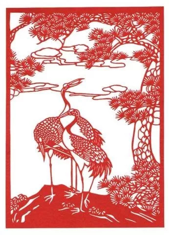 民间剪纸艺术冰墩墩,中国民间剪纸艺术基本步骤和流程