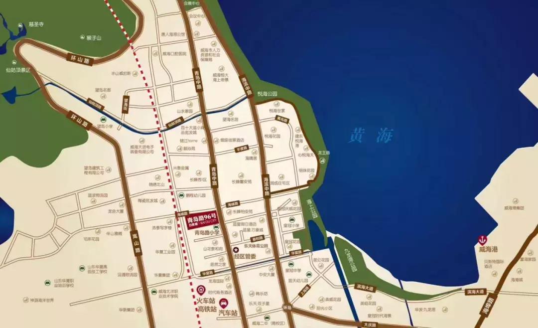 青岛路96号百度城,威海青岛路96号百度城