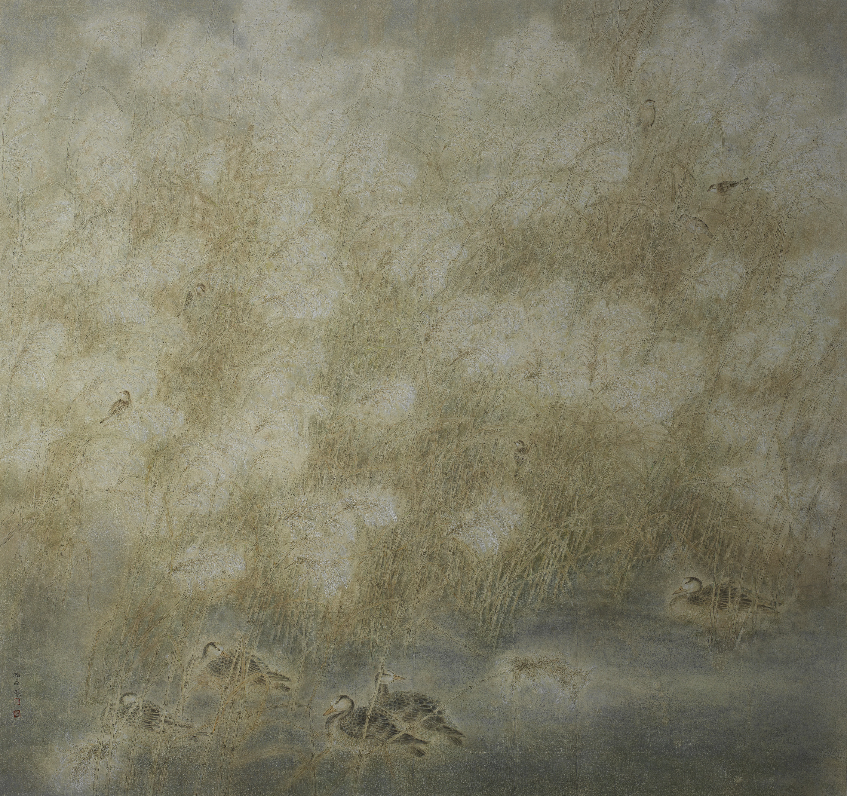 在宣纸上画出国画,在生宣纸上画水墨人物