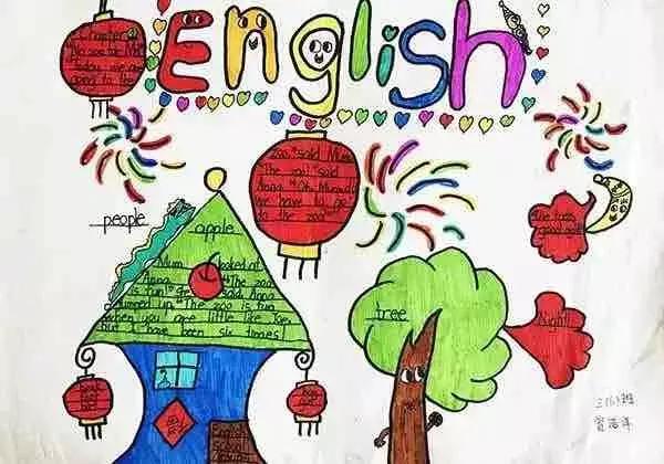 happynewyear英语手抄报,myschool英语手抄报简单又漂亮