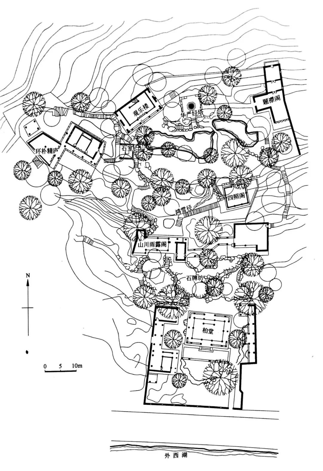 南北方园林设计图,苏式园林平面图