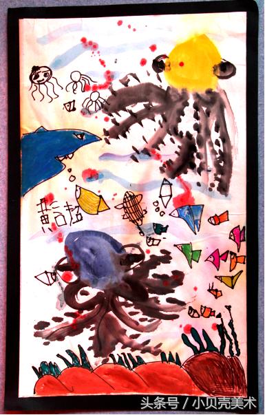 少儿创意美术《章鱼》，海底世界好神奇！