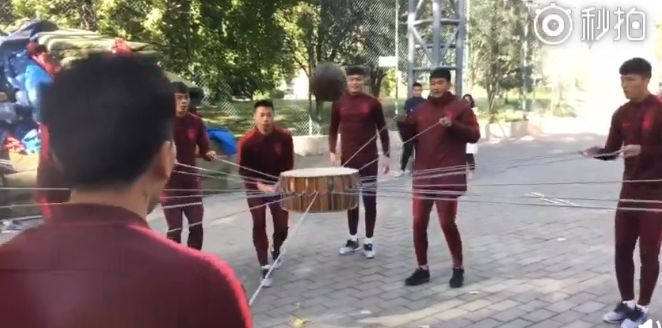 国足集训备战12强赛集训名单,国足集训画面