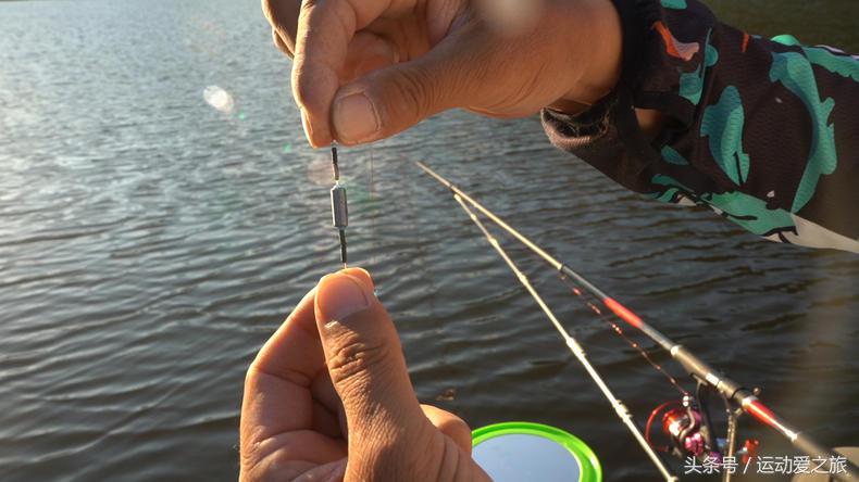 矶竿单钩通线跑铅,矶竿双铅线组钓法