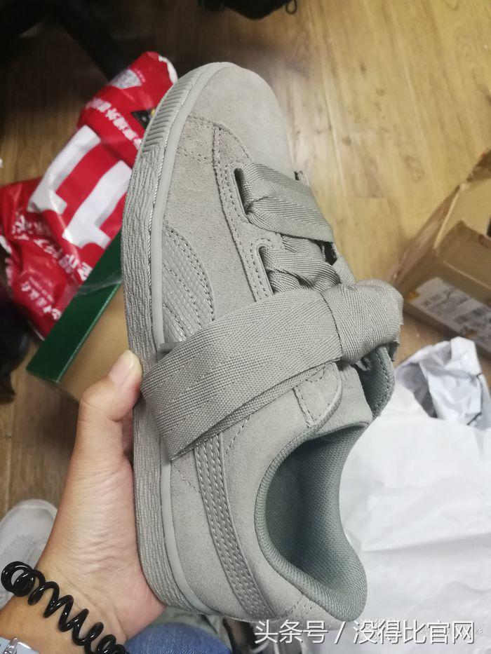 买的puma鞋掉色严重,蝴蝶结puma鞋皮