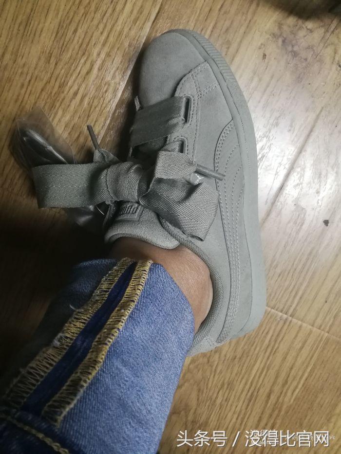 买的puma鞋掉色严重,蝴蝶结puma鞋皮
