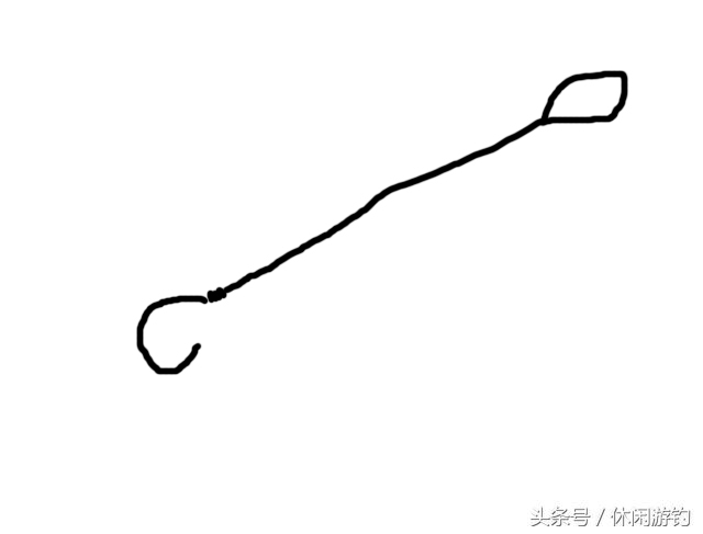 矶钓竿串钩正确绑法图解,串钩铅坠的正确绑法图解