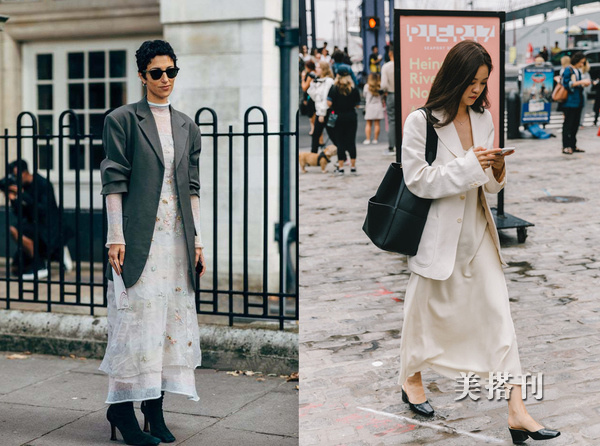 四种很适合搭配连衣裙的外套，这个秋天让你时髦又省心的出街