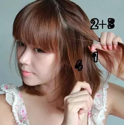 齐肩发发型扎法教程,齐肩发编发教程简单又好看