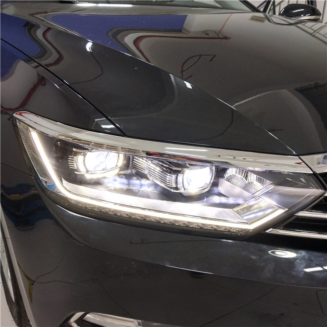 迈腾b8l老款随动大灯介绍,迈腾b8l大灯改透镜