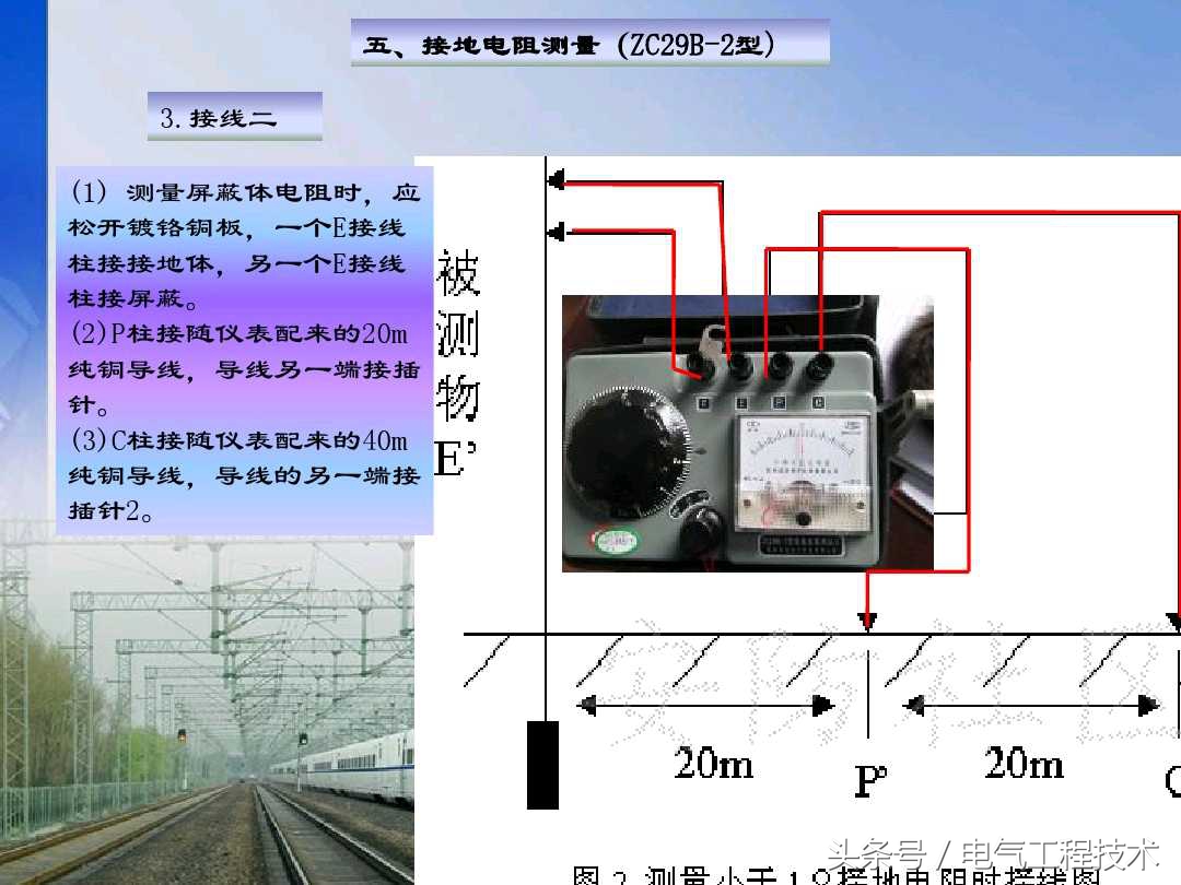 用摇表怎么测量地线接地电阻,接地摇表测量接地电阻的正确步骤