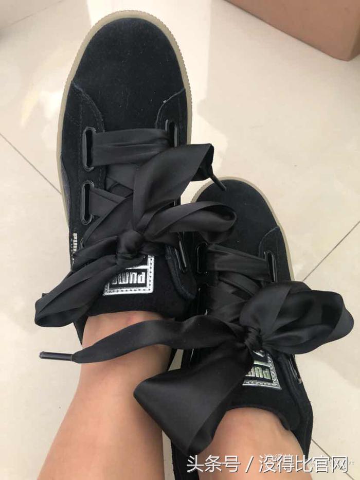 puma蝴蝶结板鞋,puma彪马蕾哈娜板鞋正品厚底