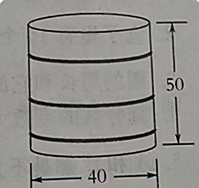 如右图是一个水桶的示意图（1）如果要给这个水桶打三道铁箍
