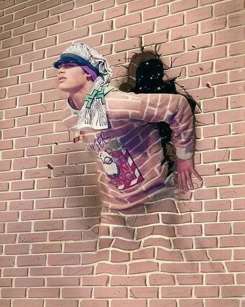 唯美3d画墙绘,破墙而出3d墙绘作品