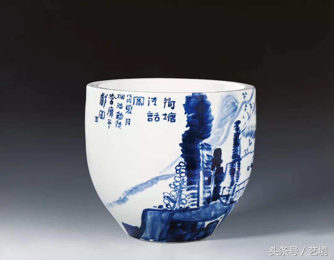 古涧一枝梅原文,梅兰竹菊手绘釉上彩瓷板画