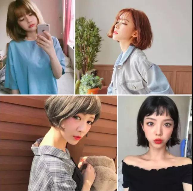 2019最减龄发型中短发ins,五款不挑脸型的发型ins短发