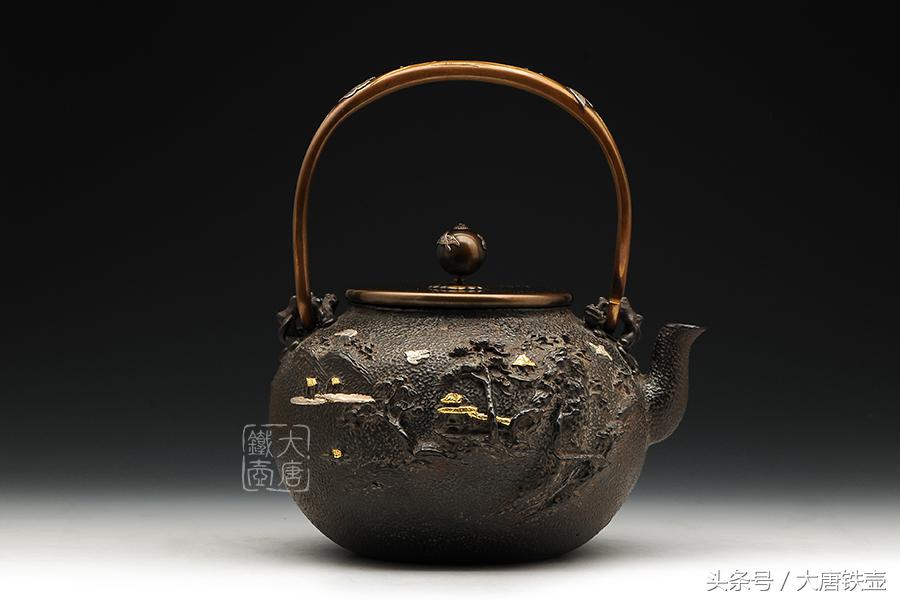 日本竹节提梁铁壶,铁壶经典壶型