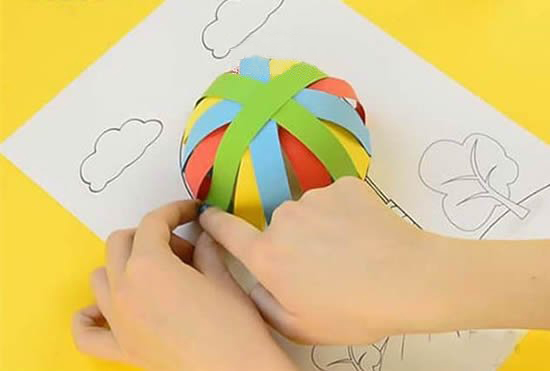 贺卡制作立体热气球,制作生日贺卡隐藏小机关立体