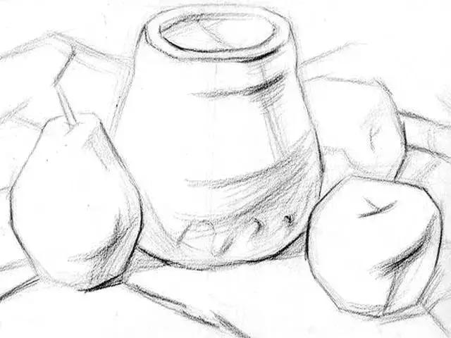 背景静物素描排线不清晰怎么办,素描练习排线时手部应用悬空吗