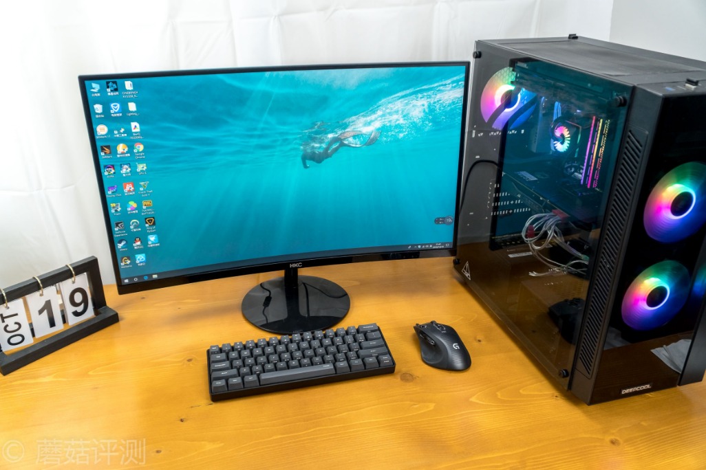 惠科27寸曲面显示器c270w拆解,惠科27qc显示器评测