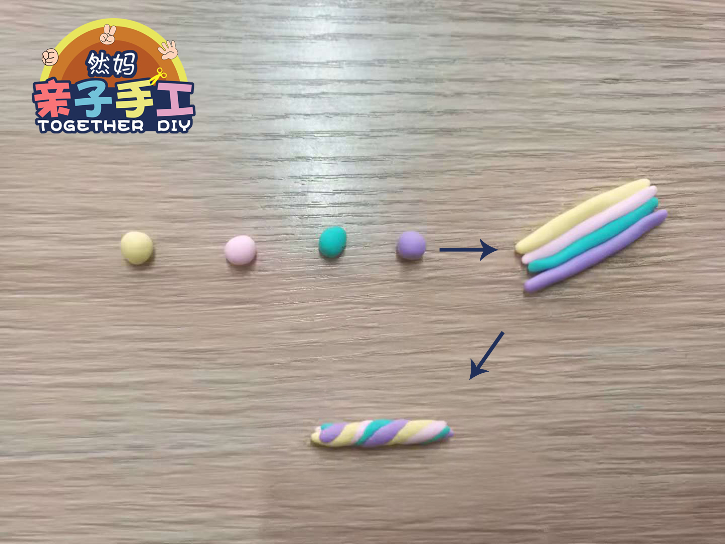 阳光彩虹小白马创作过程,黏土彩虹独角兽