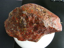 表面全红的鸡血石,正红鸡血石图片