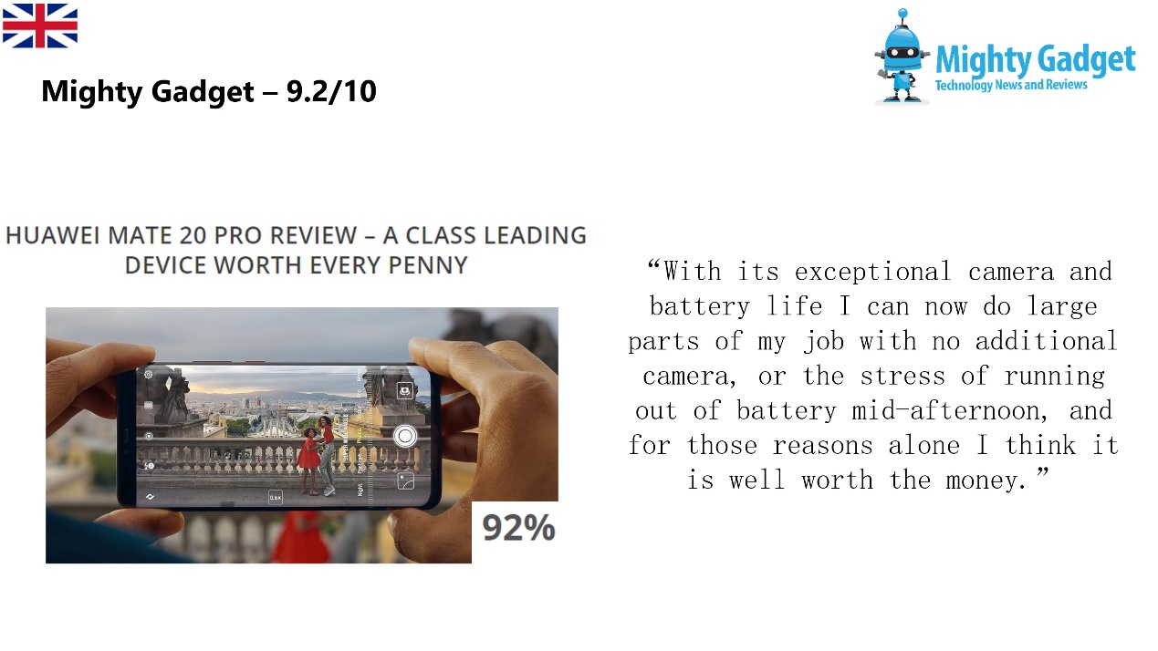 歪果仁眼中的Mate20Pro｜华为广受海外好评