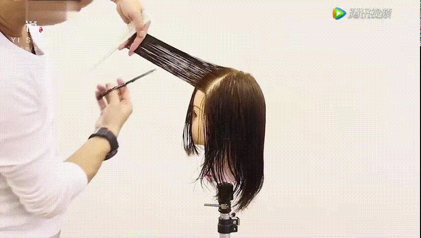 零基础剪长碎发最快的方法,粗头发怎样剪自然的碎发