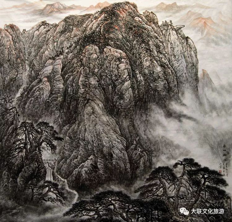 北派山水名家邀请展,荆山楚水山水作品欣赏