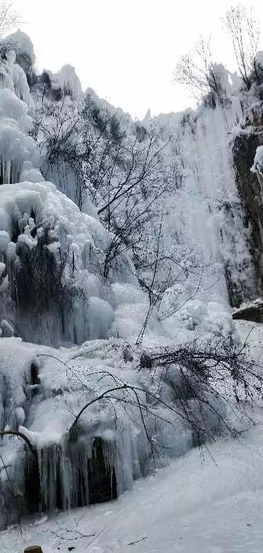 ※平山※十里清风不如你，冬季冰瀑节开幕啦