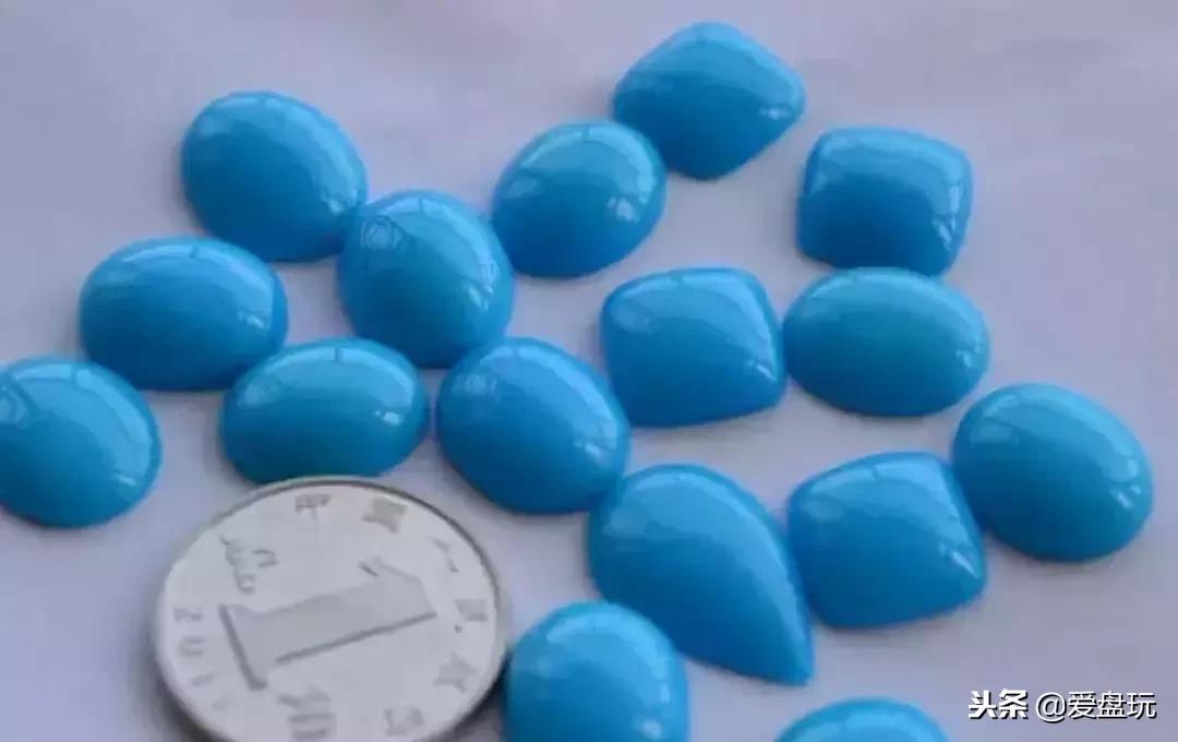 美国天然绿松石真品,美国老料绿松石