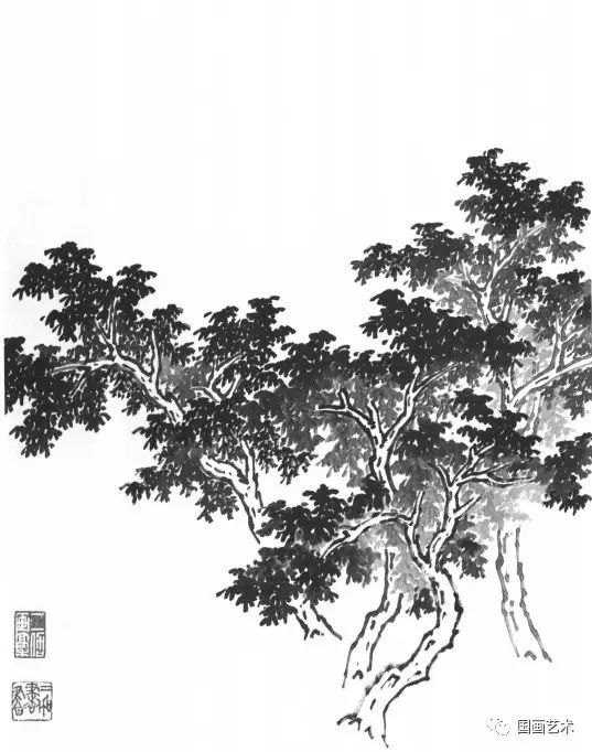 老春山水画基础技法,中国山水画技法教学王岳岗